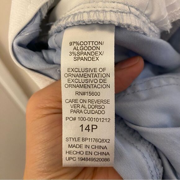 Democracy "Ab"solution Crop Ankle Skimmer Camouflage Pants mid rise 14P - Picture 11 of 11